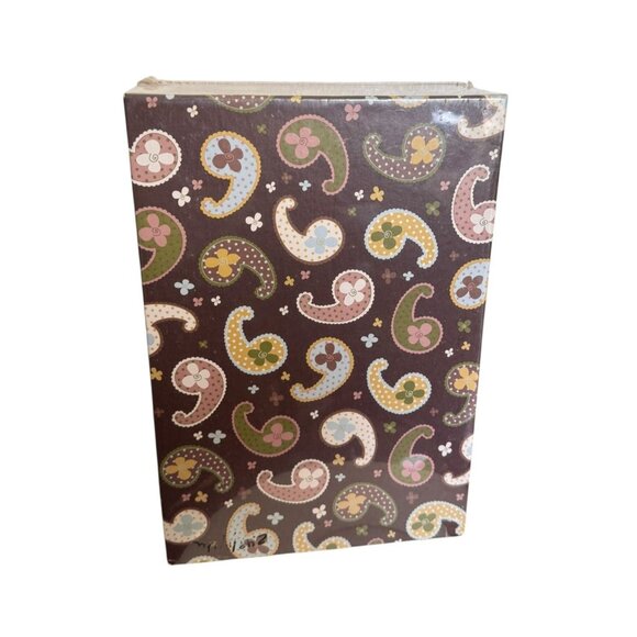 MBI Home Decor Collection Paisley Photo File Box With Index Cards & Dividers - Picture 5 of 10